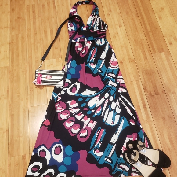 Multicolored Express Maxi Dress Small - Picture 2 of 6